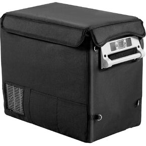 EUHOMY CF55 Insulated Protective Cover 59 Quart Car Refrigerator Insulated Transit Bag, 12 Volt Portable Refrigerator Cover 59QT Car Fridge Freezer, Black