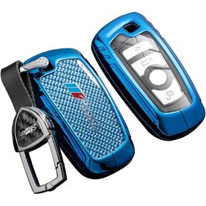 for Volkswagen Key Fob Cover with Keychain,Real Carbon Fiber Zinc Alloy Protection Key Case Compatible with VW ID3 ID4 MK8 Golf GTI Skoda Octavia Enyaq Smart Key shell Accessories