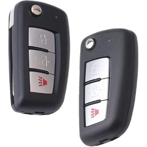 OCESTORE 2 PCS 3 Button Car Key Fob Keyless Control Entry Remote CWTWB1G767 Vehicles Replacement Compatible with Rogue 2014 2015 2016 2017 2018 2019