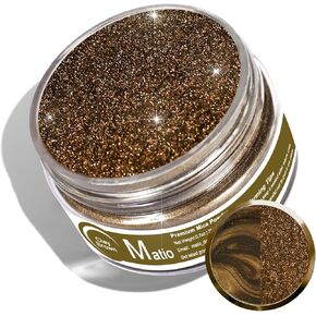 Matio White Glitter Mica Powder, 0.7oz/20g Premium Resin Glitter Powder Natural Epoxy Resin Color Glitter for Candle Making, Bath Bombs, DIY Crafts, Lip Gloss, Hair Glitter, Nail Art（Diamond Dazzling）