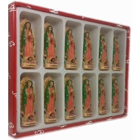 Alliance 3" Set of 12 Our Lady of Guadalupe Figurine Statue New