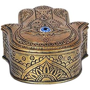 Pacific Giftware Hamsa Golden Box Home Decor