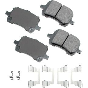 Akebono ACT1160 Proact Ultra Premium Ceramic Disc Brake Pad kit, grey