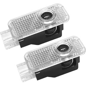 2Pcs Door Lights Logo for RS/RS4/RS6/RS7/RS8, Ghost Shadow Welcome Puddle Projection Light Compatible with A1/A3/A4L/A5/A6L/A7/A8L/Q3/Q5/Q7/R8/TT/RS/S Series (RS6)