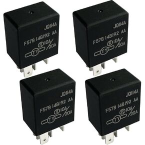 4Pcs F57B 14B192 AA 10A/20A 12VDC 5Pins Automotive Relay F57B 14B192 AA