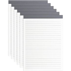 M&G 7x10 Note Pads, 6 Pack B5 Legal Pads 70 Sheets Notepads Writing Pad Graph Grid Chinese Memo Paper Tablet Kraft Cover for Work Writing Note Taking Chinese