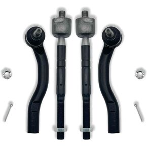 4pcs Front Inner & Outer Tie Rod Ends Kit Fit for Toyota Camry 2007 2008 2009 2010 2011 | Replaces EV800306 ES80603 ES80602