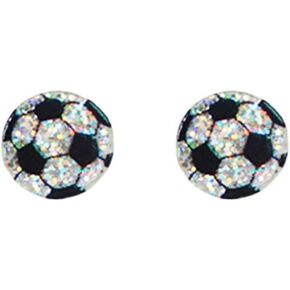 Lightweight Glitter Stackable Cute Sports Rugby Basketball Football Baseball Creative Classic Ball Shiny Stud Earrings Sports Game Lover Jewelry for Women
