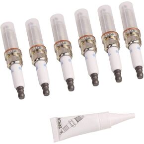 Bapmic 12120037244 Iridium Spark Plugs Compatible with BMWE60 E90 E92 E93 135i 335i (pack of 6)