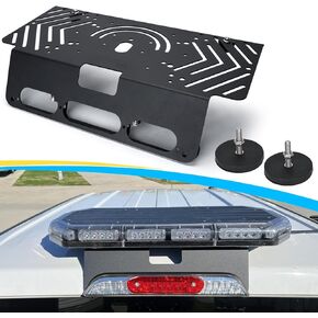 TOPOWN Metal Drill-Free Light Bar Cab Mount with Magnetic Base for Ford F-150 (2015+) for Ford F-250-F-550 (2017+) Fit Magnetic Light Bar &Magnetic Antenna, Support Bolt Mounting F150 Light Bar Mount