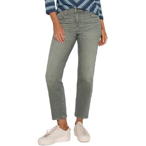 Liverpool Los Angeles حريمي Liv غير نحيف نحيف متوسط ​​الارتفاع من الدينيم باللون الأخضر العتيق، 10، درزة داخلية 28 بوصة in Kuwait