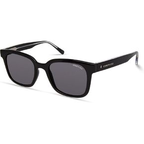 Kenneth Cole New York Women's KC5101A Square Sunglasses, Shiny Black/Smoke, 51/20/145