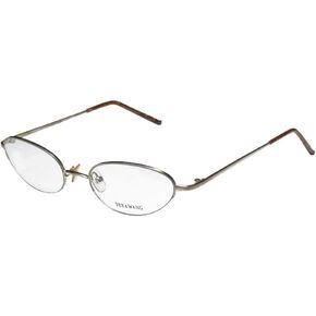 Vera Wang V06 Womens/Ladies Designer Half-rim Eyeglasses/Eyewear (50-18-135, Gold)