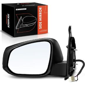 A-Premium Pair (2) Driver and Passenger Side Power Door Mirror - Compatible with Toyota Tacoma 2016-2023 - Heated Manual Folding Black Outside Rear View Mirror - Replace# 8794504060A0