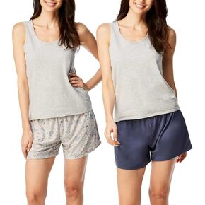 Lucky Brand Women's 3 Piece Pajama Lounge Set (Gray Heather, Large)