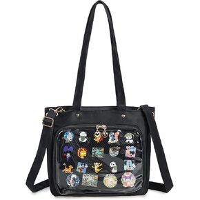 Kawaii Pins Display Ita Bag Tote bag Canvas Shoulder Crossbody Bag Purses and Handbags