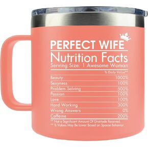 TEEZWONDER Gifts for Wife - Anniversary, Christmas, Valentines Day, Birthday, Love Gifts for Her, Wife from Husband, Couples Gifts for Husband and Wife, I Love You Gifts for Her - 14 oz Coffee Mug
