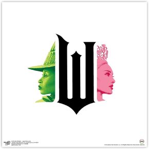 Trends International Gallery Pops Wicked - Logo Silhouette Wall Art, 12" x 12" Gallery Pops Wall Art, Black Framed Version