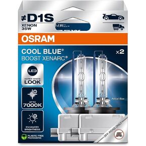 OSRAM XENARC® Cool Blue Boost, D1S, Xenon Headlight Lamps, 7000K, Hanging folding box (2 lamps), offroad use only