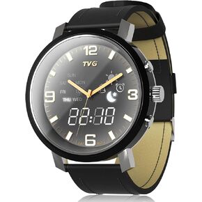 TVG Watch,Mens Watch,Women Watch,Fashion Wrist Watch with Leather Strap