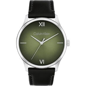 Calvin Klein Ascend - Men's 3H Quartz Watch Stainless Steel, Mesh Bracelet - Water Resistant 3 ATM/30 Meters - Fashionable CK Watch for Women - 43 mm