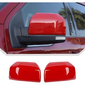 JeCar for F150 Side Mirror Cover Trim Accessories for Ford F150 2015-2020 (Red)
