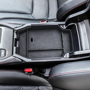 TACOBRO Center Console Organizer Tray Compatible with Honda Accord 2023 2024 2025 Accessories Armrest Secondary Storage, Fit 11th Gen Accord LX/EX/Hybrid-Sport/EX/Sport-L/Touring Black Trim