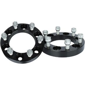 IRONTEK 1" Wheel Spacers 6x139.7mm (108mm Hub Bore, 14x1.5 Studs) 6x5.5 Wheel Spacers Adapter 25mm FITS Cadillac Escalade, for Chevrolet (Silverado 1500/ Suburban 1500), for GMC Sierra 1500 2PCS
