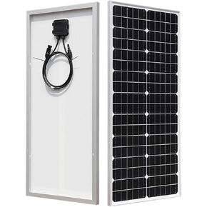 POWLAND 100W Flexible Solar Panel, 18 Volt Semi-Flexible Solar Panels Bendable Mono Off-Grid Solar Power PV Panel for Marine, Motorhome, Cabin, Van, Car and Uneven Surfaces