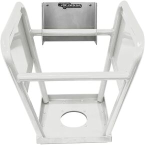Pit Posse PP277BU Motorcycle Panel ID Stand Fits Motocross Dirt Bike MX - Compatible with Yamaha Honda Kawasaki Suzuki KTM - Includes Removable Tool Tray - 5 Year Warranty (Blue)