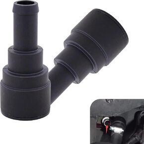 2 PCS Car Heater Cooling Water Hose Connector, Original Replacement 15032062 15151873 15151875, Plastic Waterproof Heat Resistant Part, Compatible with Buick GMC Chevrolet Ford Lincoln (Black)