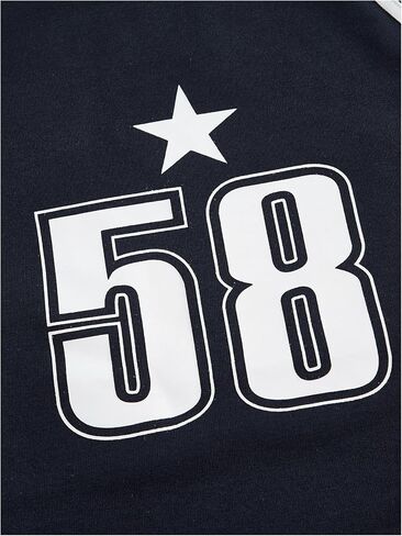 SOLY HUX Women's Long Sleeve Y2K Crop Tops Fitted Graphic Tees Star Number Print Going Out T Shirts Striped Shirt in Kuwait