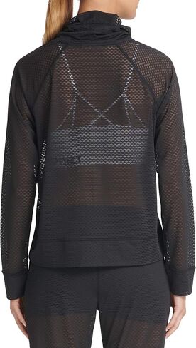 DKNY Women's Mesh Drawstring Hoodie in Saudi Arabia