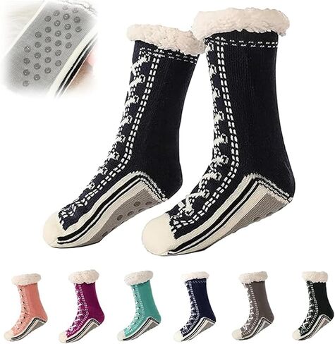 Ultra-thick Cashmere Slipper Home Socks,Cashmere Slipper Socks,Cashmere Slipper Socks for Women in Saudi Arabia