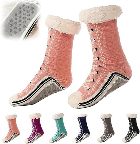 Ultra-thick Cashmere Slipper Home Socks,Cashmere Slipper Socks,Cashmere Slipper Socks for Women in Saudi Arabia