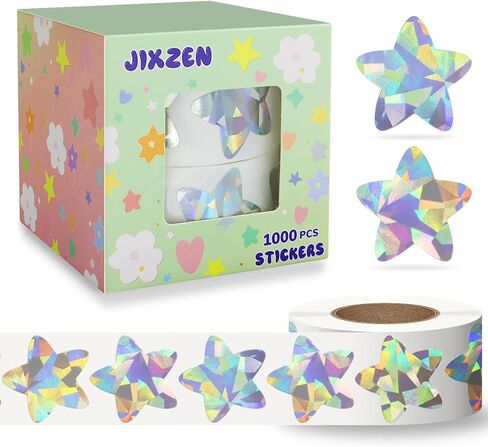 2 Rolls Gold Star Stickers for Kids Reward, 1000Pcs Holographic Sparkly Metallic Foil Stickers for Teacher Supplies Classroom, Behavior Chart Home, Student Planners (1.0 Inch) in Saudi Arabia