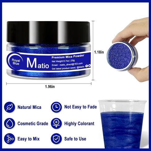 Matio White Glitter Mica Powder, 0.7oz/20g Premium Resin Glitter Powder Natural Epoxy Resin Color Glitter for Candle Making, Bath Bombs, DIY Crafts, Lip Gloss, Hair Glitter, Nail Art（Diamond Dazzling） in Saudi Arabia
