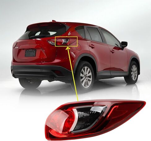 Passenger Side Tail Light Assembly Compatible With 2013-2016 Mazda CX-5 Rear Brake Lamp KD3351150C KD3351150D in Saudi Arabia