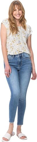 بنطلون جينز ضيق عتيق متوسط ​​الارتفاع للنساء من جودي بلو 82548 (أزرق متوسط، 3) in Kuwait