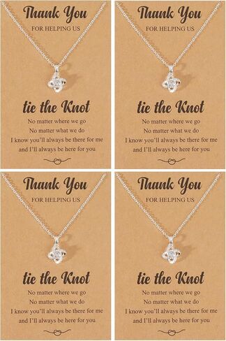YANCHUN Bridesmaid Gifts for Bridal Party Gifts Bridesmaids Proposal Necklaces for 2/4/6/8 Favors Bridesmaid Dress Jewelry Set in Saudi Arabia