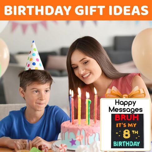 هدايا عيد الميلاد الثامن من HAPPYPOP للأولاد - جوارب للأطفال بعمر 8 سنوات في صندوق هدايا، هدايا للأطفال بعمر 8 سنوات، أفكار هدايا بعمر 8 سنوات، هدايا للأطفال بعمر ثماني سنوات مع بطاقة تهنئة in Saudi Arabia