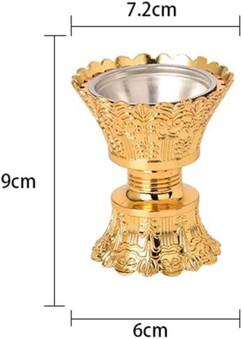 Frankincense Resin Incense Burner, Bakhoor Burner, Charcoal Incense Burner with Handle Tongs for Yoga, Spa Aromatherapy, Home Decor (Golden) in Saudi Arabia