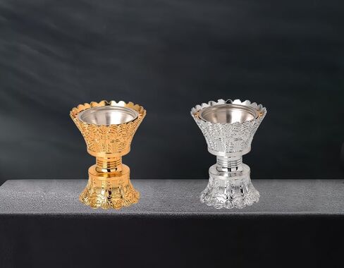 Frankincense Resin Incense Burner, Bakhoor Burner, Charcoal Incense Burner with Handle Tongs for Yoga, Spa Aromatherapy, Home Decor (Golden) in Saudi Arabia