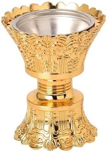 Frankincense Resin Incense Burner, Bakhoor Burner, Charcoal Incense Burner with Handle Tongs for Yoga, Spa Aromatherapy, Home Decor (Golden) in Saudi Arabia