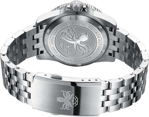 PHOIBOS Voyager Men's Automatic Diver's Watch 316L Stainless Steel Case&Bracelet with 200M Water Resistance PY035 in Saudi Arabia