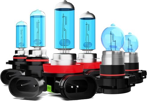 Light Bulbs Fit For Chevrolet Tahoe 1995-2006, 9005 9006 High Low Beam High Performance Halogen Headlight Bulb Combo, 6000K White Light, Pack of 4 in Saudi Arabia