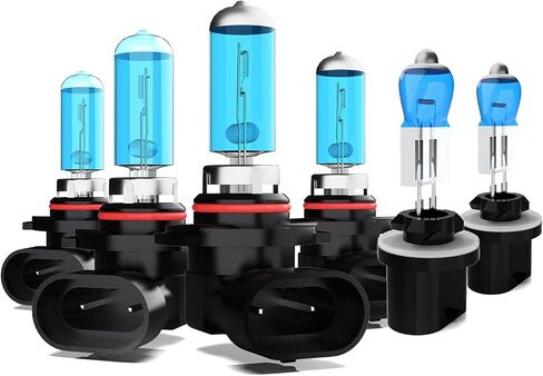 Light Bulbs Fit For Chevrolet Tahoe 1995-2006, 9005 9006 High Low Beam High Performance Halogen Headlight Bulb Combo, 6000K White Light, Pack of 4 in Saudi Arabia