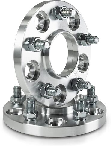 15mm Hubcentric Wheel Adapters 5x120 to 5x114.3 (2pcs 64.1mm Hub Bore M14x1.5 Studs) Compatible For Acura & Honda With 5x120 Pattern to Use 5x114.3 Wheels -Trimming Factory Studs May Be Required in Kuwait