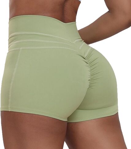 Women's Butt Scrunch Shorts High Waist Workout Yoga Short Lifting Gym Leggings Pants in Saudi Arabia
