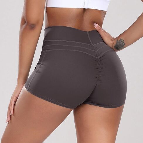 Women's Butt Scrunch Shorts High Waist Workout Yoga Short Lifting Gym Leggings Pants in Saudi Arabia